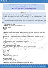 Đề thi học kì 1 Sinh 11 Kết nối tri thức - Đề số 4
